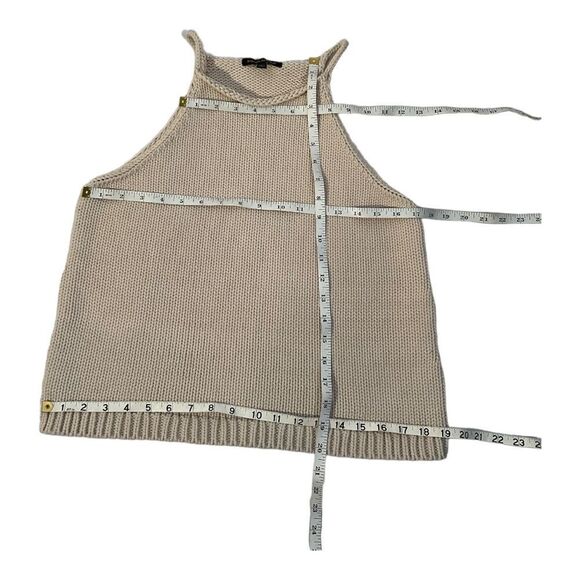 Banana Republic Women’s Beige Halter-Neck Tank Sweater Size L PETITE - Picture 10 of 12